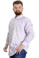Big Size Mens Shirt Ekose Long Armlu 23300 Somon