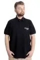 Büyük Beden Erkek T-shirt Polo PORT SHIELD 23317 Siyah