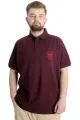 Big Size Mens T-Shirt Polo OCEAN JOURNEY 23319 Plum