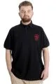 Big Size Mens T-Shirt Polo OCEAN JOURNEY 23319 Black
