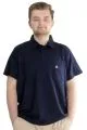 Big Size Mens T-Shirt Polo with pocket Golf WAFFLE 23320 Navy Blue