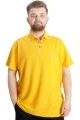 Büyük Beden Erkek T-shirt Polo E.S.T 1991 23322 Hardal