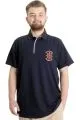 Big Size Mens T-Shirt Polo ADVENTURE 23323 Navy Blue