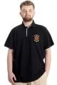 Big Size Mens T-Shirt Polo ADVENTURE 23323 Black