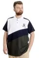 Büyük Beden Erkek T-shirt Polo CLUB 23326 Beyaz