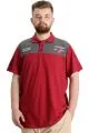 Büyük Beden Erkek T-shirt Polo CHNGYRMD 23328 Bordo