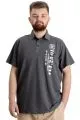 Big Size Mens T-Shirt Polo FLT 23329 AntraMelange