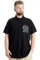 Big Size Mens T-Shirt Polo LIMITED 23330 Black