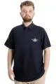 Büyük Beden Erkek T-shirt Polo AIRFORCE 23337 Lacivert