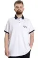 Büyük Beden Erkek Polo T-shirt 1991 23341 Beyaz