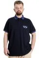 Big Size Mens Polo T-shirt 1991 23341 Navy Blue