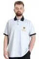 Büyük Beden Erkek Polo T-shirt RANGERS 23342 Mavi