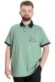 Büyük Beden Erkek Polo T-shirt DNM 23343 Çağla