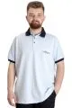 Büyük Beden Erkek Polo T-shirt SAILING 23344 Mavi