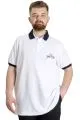 Big Size Mens Polo T-shirt GOOD TIMES 23345 White