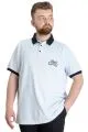 Big Size Mens Polo T-shirt HIGH 23346 Blue