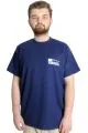 Big Size Mens Crew Neck T-shirt YAKUZA 23402 Indigo