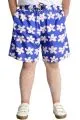 Big Size Mens Swimming Short 23464 Navy Blue-Kırmızı