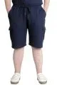 Big Size Mens Short Cargo Pocket WAFFLE 23500 Navy Blue