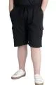 Big Size Mens Short Cargo Pocket WAFFLE 23500 Black
