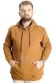 Büyük Beden Erkek Sweat Kanguru Cep Easy Adventure 23527 Camel