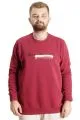 Büyük Beden Erkek Sweatshirt Bisiklet Yaka Man Official 23528 Bordo