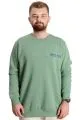 Büyük Beden Erkek Sweatshirt Bisiklet Yaka Mode 23529 Çağla