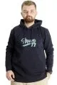 Big Size Mens Sweatshirt Hooded 23540 Navy Blue