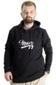 Big Size Mens Sweatshirt Hooded 23540 Black