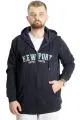 Big Size Mens Hooded Sweatshirt New Port 23546 Navy Blue