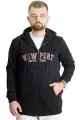 Big Size Mens Hooded Sweatshirt New Port 23546 Black