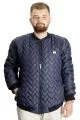 Big Size Mens Coat quilted 23600 Navy Blue