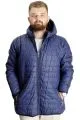 Big Size Mens Coat quilted 23602 Indigo