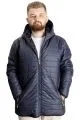 Big Size Mens Coat quilted 23602 Navy Blue