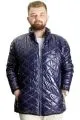 Big Size Mens Coat quilted 23604 Indigo