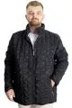 Big Size Mens Coat quilted 23623 Black