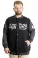 Big Size Mens College Coat My Field 23626 Black