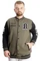 Big Size Mens College Coat Brooklyn 23627 Khaki