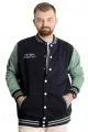 Big Size Mens College Coat Spor Ceket 23628 Navy Blue