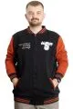 Big Size Mens College Coat Ceket 23631 Black