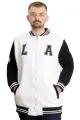 Big Size Mens College Coat Ceket 23632 Ecru
