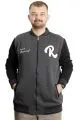 Big Size Mens College Coat Zipper Ceket 23633 AntraMelange