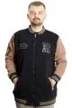 Big Size Mens College Coat Zipper Ceket REPUTATION 23634 Black