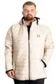 Big Size Mens Hooded Coat quilted 23636 Beige