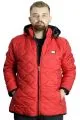 Big Size Mens Hooded Coat quilted 23636 Kırmızı