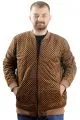 Big Size Mens Double Sided Coat 23650 Light Brown