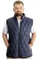 Big Size Mens Vest quilted 23700 Navy Blue