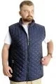 Big Size Mens Vest quilted 23701 Navy Blue