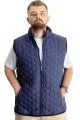 Big Size Mens Vest quilted 23702 Navy Blue