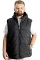 Big Size Mens Vest Kopşonlu quilted 23704 Black